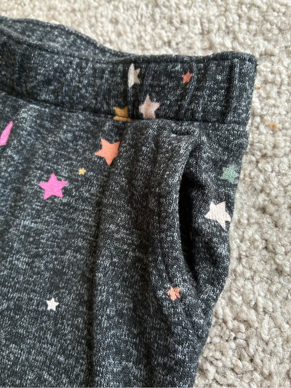 GAP Dark Charcoal Star-Print Light Weight Knit Joggers - Picture 4 of 9
